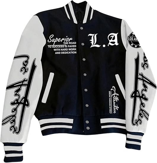 Men’s Letterman Varsity Bomber Jacket