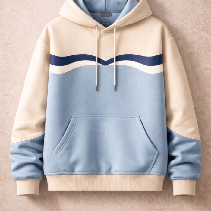 Customize Wave Colorblock Men’s Hoodie