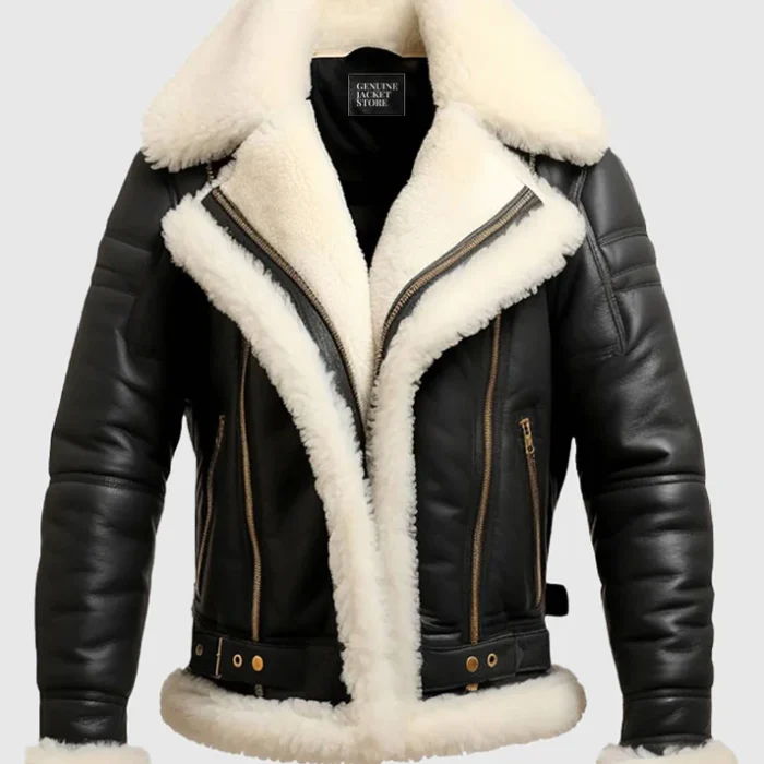 Mens Brown Bomber Leather Jacket