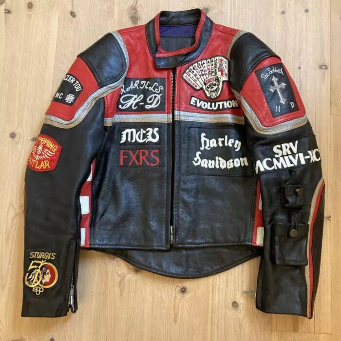 Customize Harley Davidson Marlboro Vintage Racing Leather Jacket