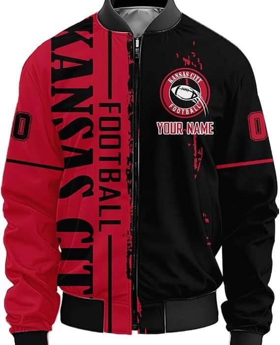 Custom City Football Bomber Jacket Personalized Varsity Coat
