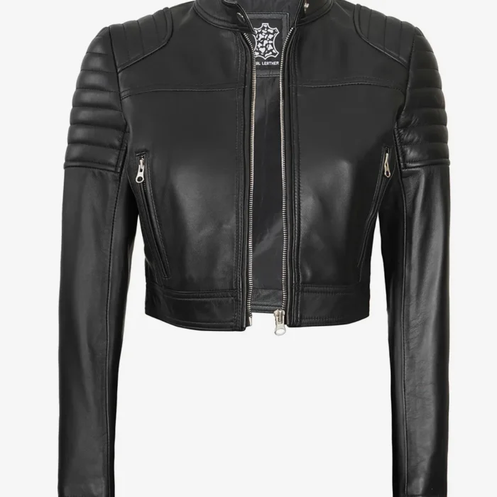 Womens Short Body Leather Jacket