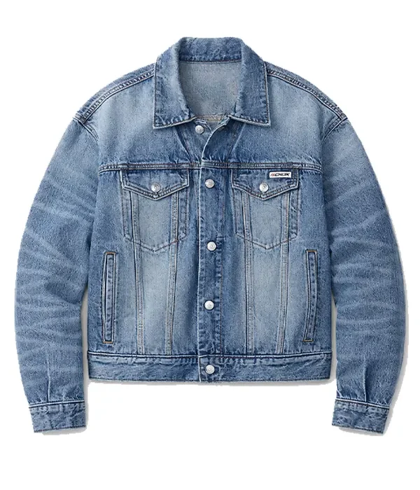 Jung Kook for Calvin Klein 90s Denim Trucker Jacket Blue