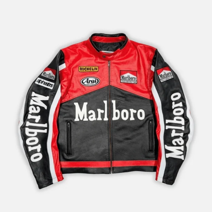 Customize Marlboro Vintage Racing Leather Jacket